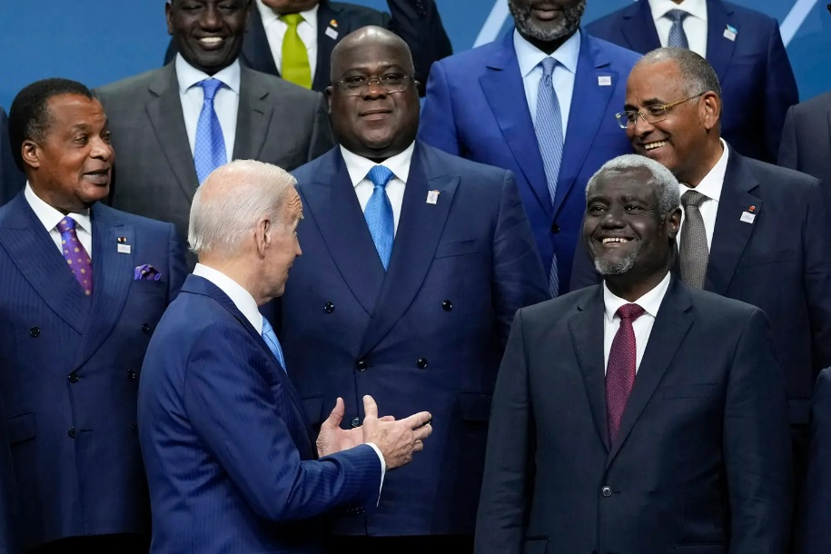 Tổng thống Mỹ Biden tổ chức hội nghị thượng đỉnh với các nhà lãnh đạo châu Phi vào tháng 12-2022. Ảnh: AP