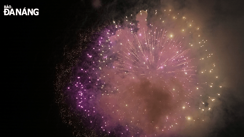 Da Nang's sky provided a backdrop to stunning firework displays