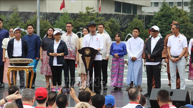 Tổng thống Indonesia Joko Widodo (Jokowi) phát biểu khởi động Năm Chủ tịch ASEAN Indonesia 2023 với chủ đề 