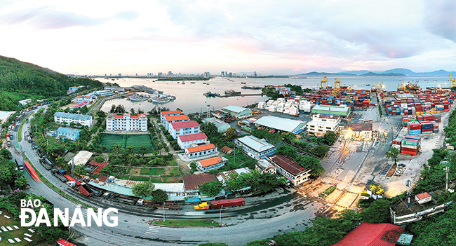 The image of the current Da Nang port. Photo: N.XUAN TU