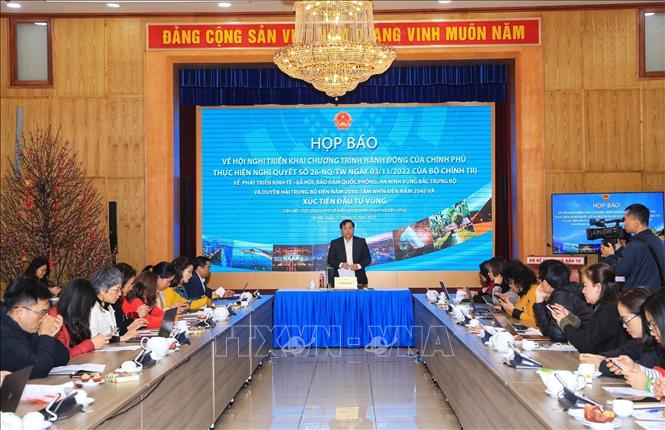 Quang cảnh họp báo. Ảnh: Tuấn Anh/TTXVN