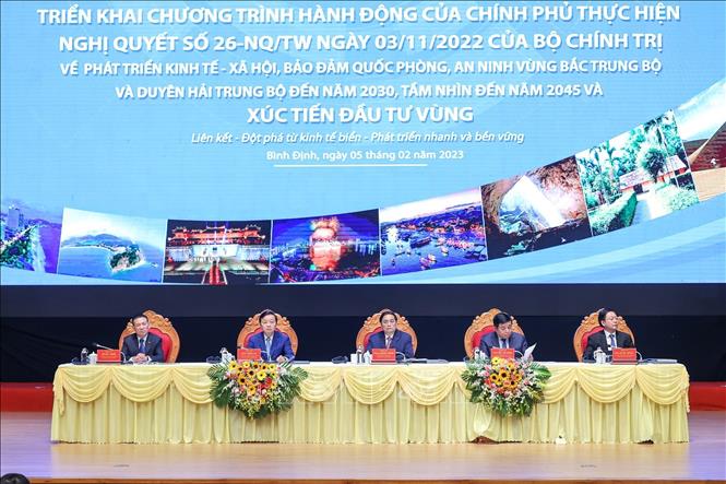 Thủ tướng Phạm Minh Chính chủ trì hội nghị. Ảnh: Dương Giang/TTXVN