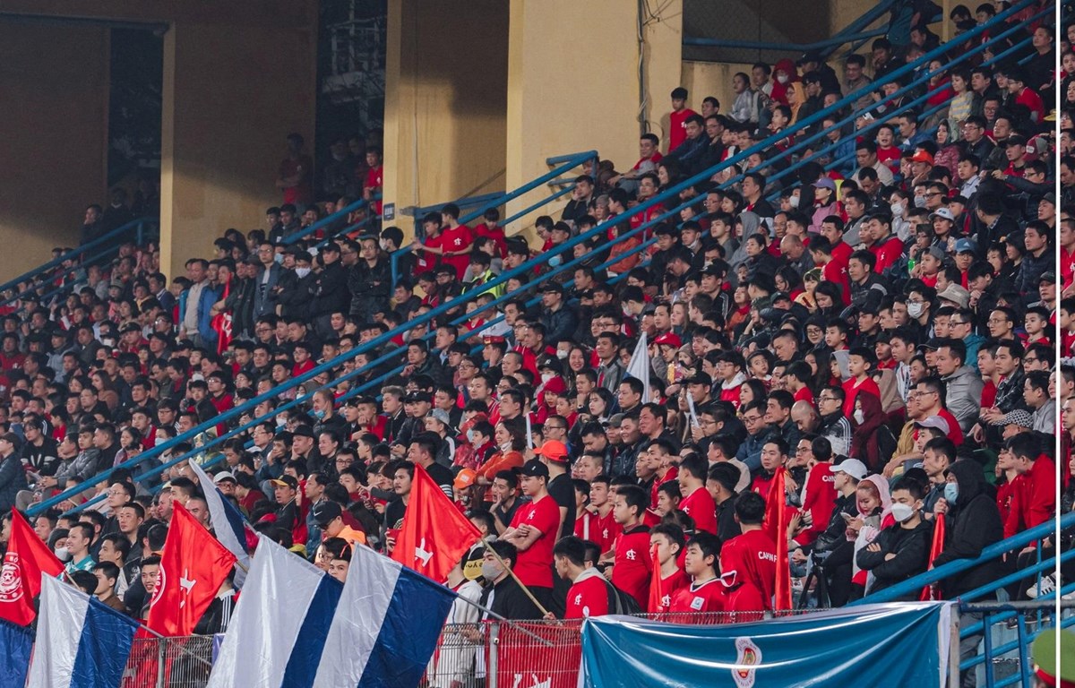 Sân vận động Hàng Đẫy dự kiến kín chỗ ngồi ở trận Hà Nội FC gặp Công An Hà Nội. (Ảnh: CLB CAHN)