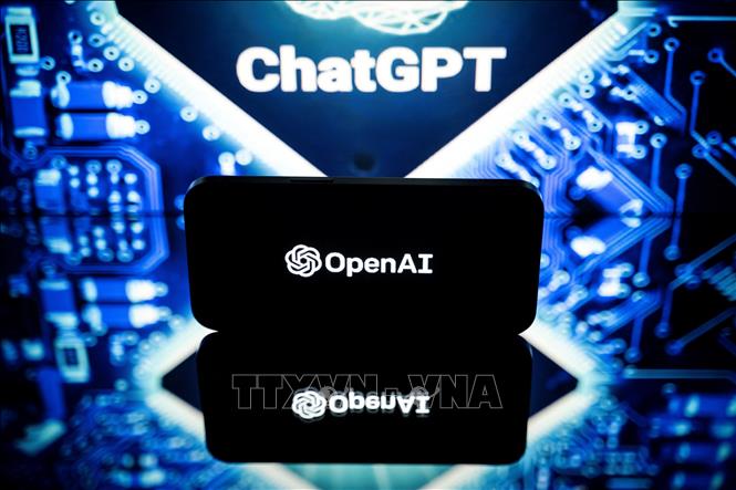 Biểu tượng công cụ ChatGPT do công ty OpenAI phát triển. Ảnh: AFP/TTXVN