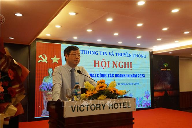 Thứ trưởng Bộ Thông tin và Truyền thông Nguyễn Thanh Lâm phát biểu tại hội nghị.