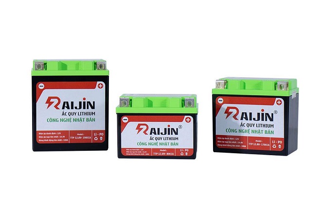 Ắc quy Lithium Raijin tương thích với nhiều dòng xe.