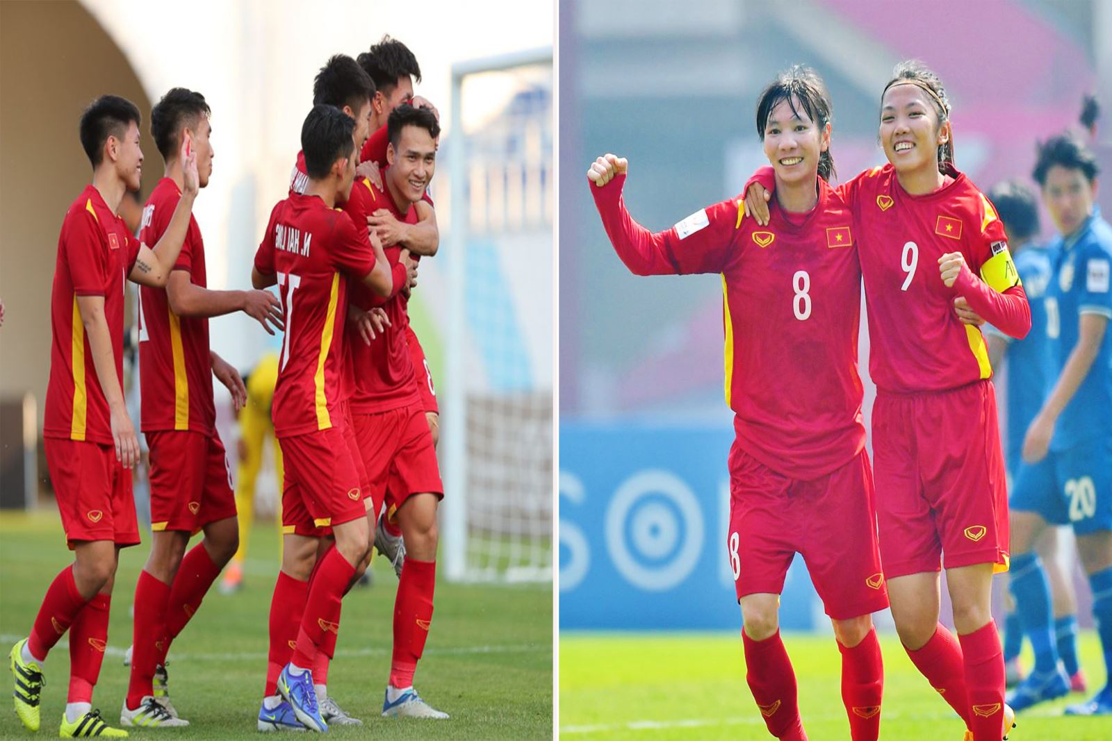 Đội tuyển U22 Việt Nam và đội tuyển nữ Việt Nam sẽ tham dự SEA Games 32. Ảnh: VFF