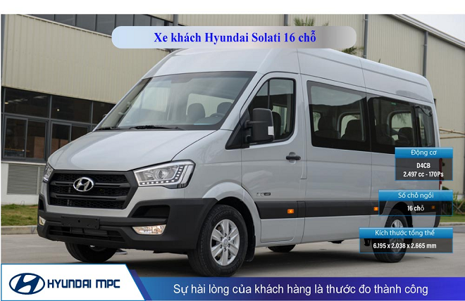 Hiệu năng vượt trội của mẫu Mini bus ăn khách nhất Việt Nam - Hyundai Solati 16 chỗ