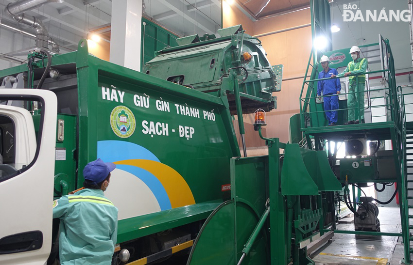 Nâng công suất vận hành trạm trung chuyển rác khu vực quận Sơn Trà