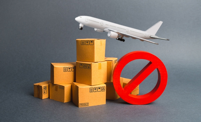 Những hàng hóa cấm phép khi vận chuyển quốc tế.