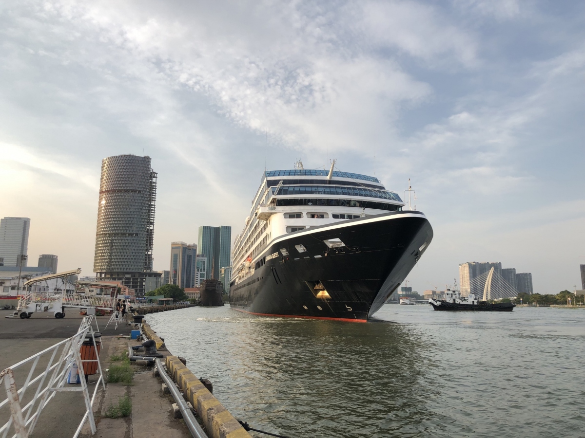 Cruise ship Azamara Quest docked in Ho Chi Minh City. Source: VOV