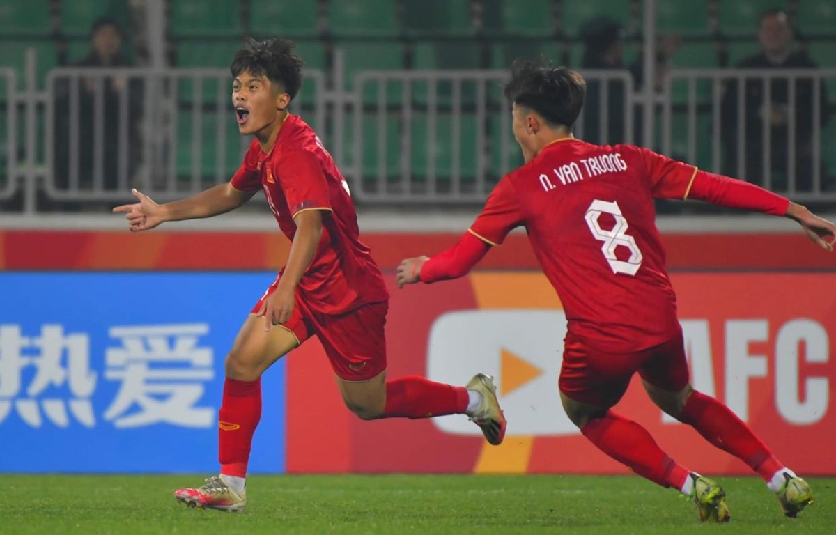 U20 Việt Nam thắng 2-1 trước U20 Qatar. (Ảnh: AFC)