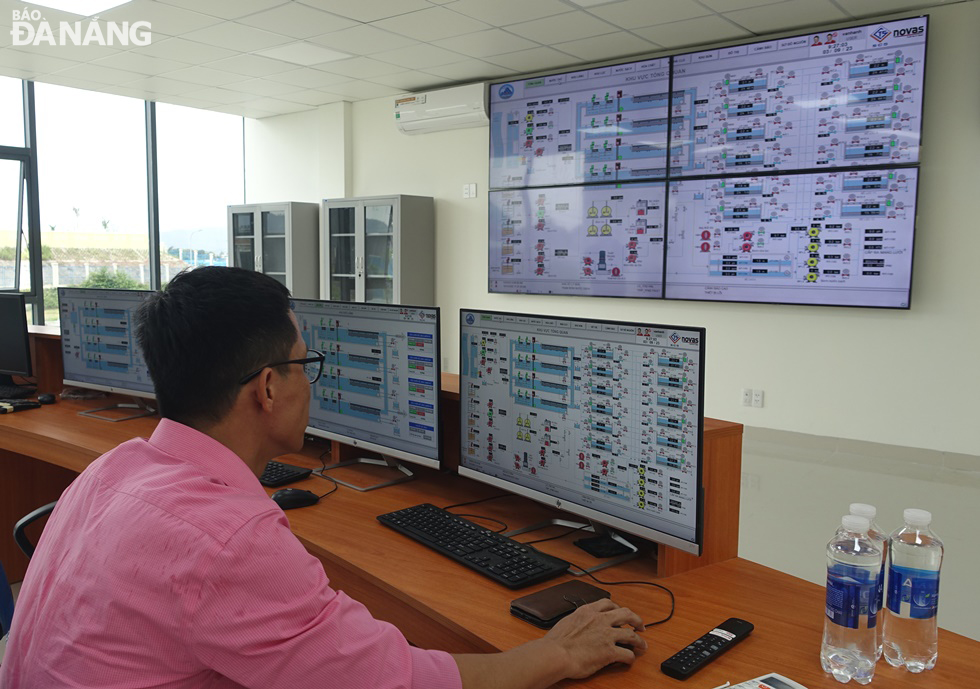The central control room of the Hoa Lien Water Plant