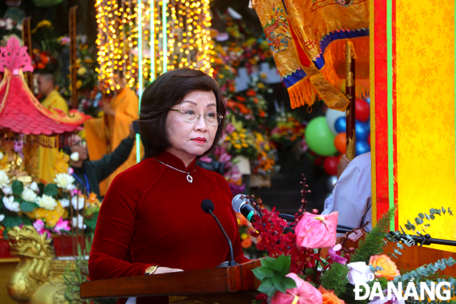 Da Nang People's Committee Vice Chairwoman Ngo Thi Kim Yen speaking at the event