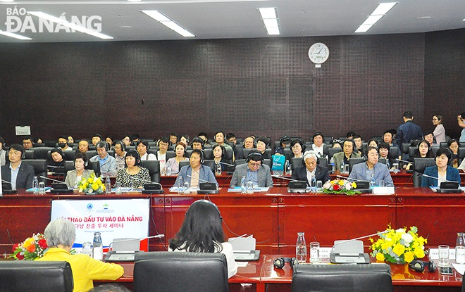 South Korean businesses attending the seminar