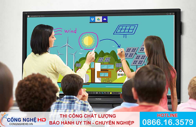 Màn hình tương tác công nghệ HD - đột phá dẫn đầu xu hướng.