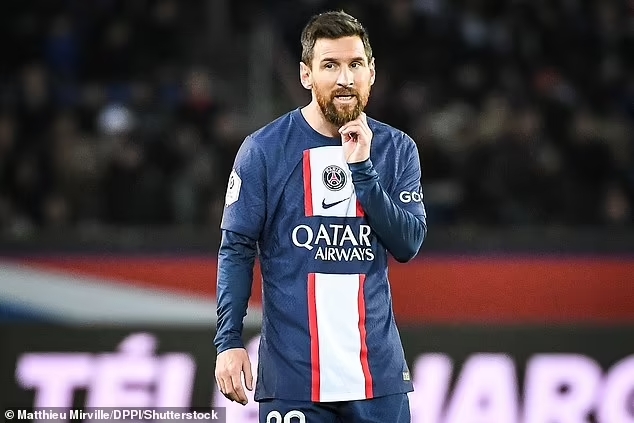 Lionel Messi sau trận thua Rennes. Ảnh: Dailymail