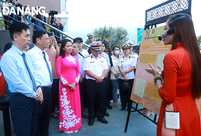 Delegates at the exhibition entitled 