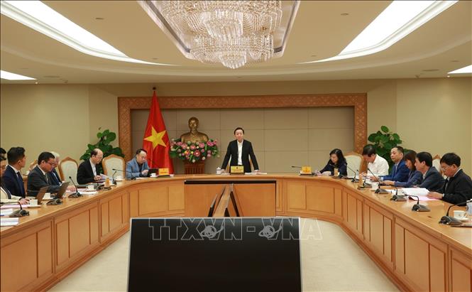 Phó Thủ tướng Trần Hồng Hà phát biểu chỉ đạo. Ảnh: TTXVN