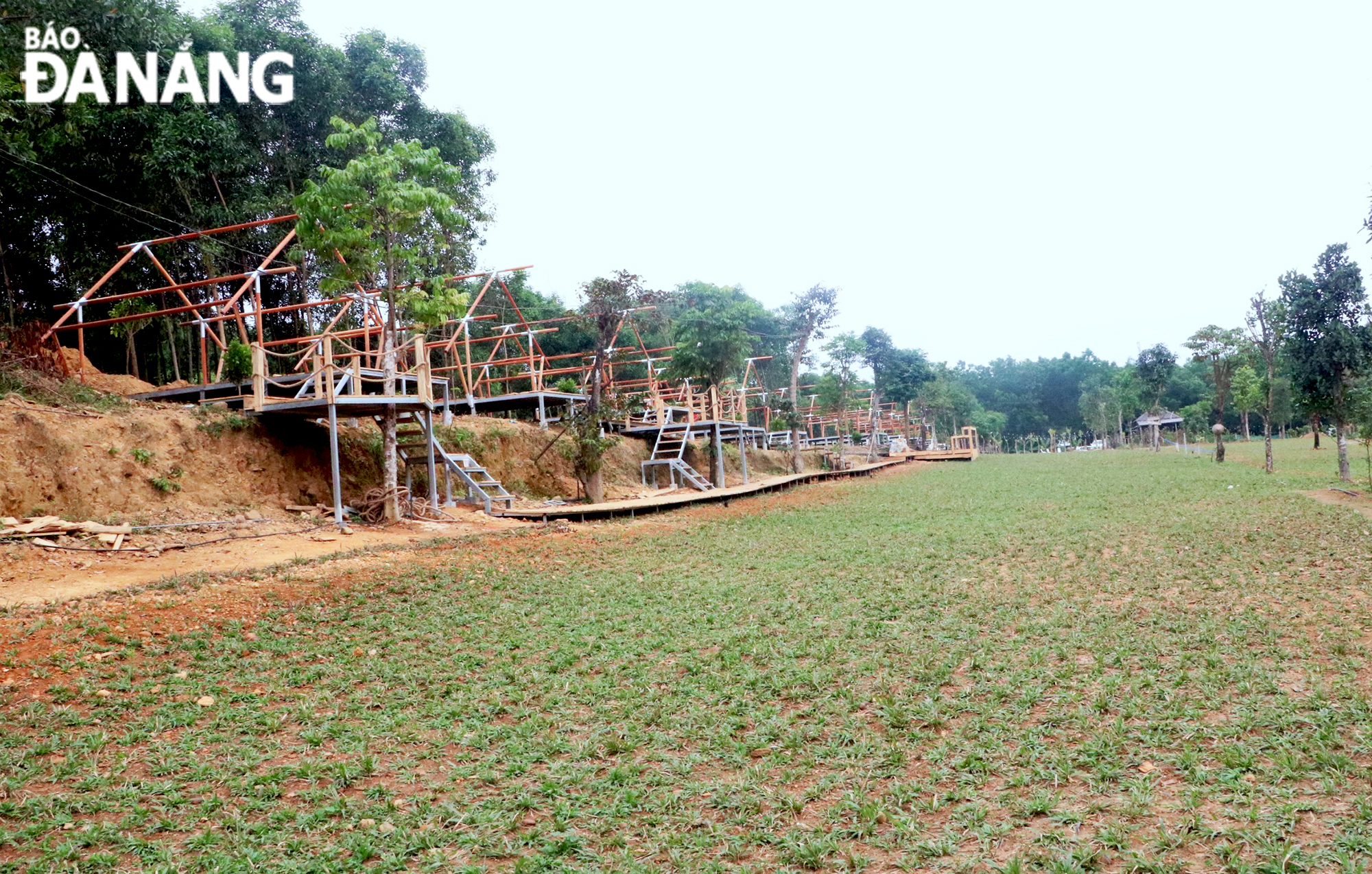 Mô hình Banarita Glamping Farm là 1 trong 15 mô hình du lịch thí điểm kết hợp phát triển nông nghiệp trên địa bàn huyện Hòa Vang. Ảnh: VĂN HOÀNG