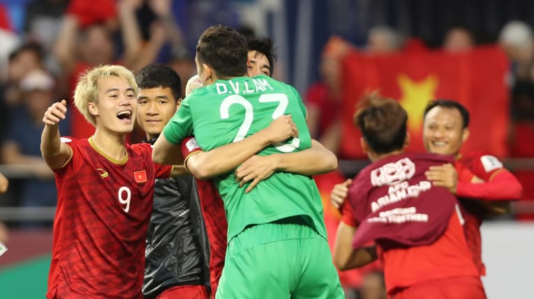 Đội tuyển Việt Nam từng lọt vào tứ kết Asian Cup 2019. Ảnh: AFC