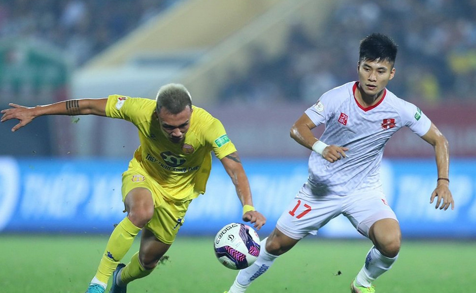 Tâm điểm Vòng loại Cúp Quốc gia 2023 là trận đấu giữa Nam Định và Hải Phòng trên sân Thiên Trường. Ảnh: VFF