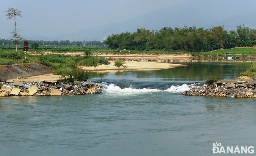 Quảng Nam đề nghị Đà Nẵng nghiên cứu, phối hợp lấy ý kiến về đắp đập tạm trên sông Quảng Huế