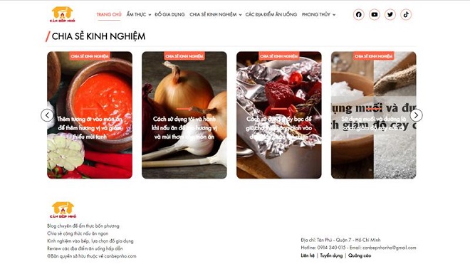 Canbepnho.com - Trang chia sẻ kinh nghiệm nấu ăn bổ ích cho mọi nhà