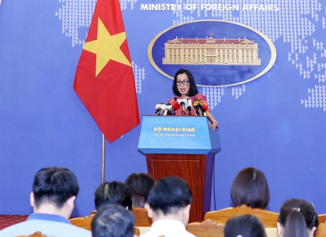 Deputy spokesperson for the Ministry of Foreign Affairs Pham Thu Hang. — VNA/VNS Photo Phương Uyên