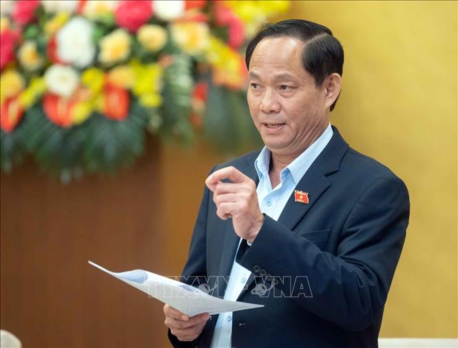 Phó Chủ tịch Quốc hội Trần Quang Phương phát biểu tại Phiên họp. Ảnh: Doãn Tấn/TTXVN.