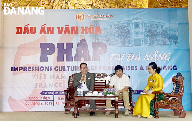  The talk show ‘Imprints of French architecture in Da Nang’ held at Danang Museum. Photo: T.PHUONG