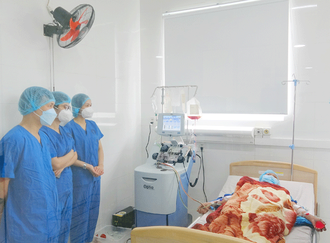 Doctors at the Da Nang Hospital have successfully performed an autologous stem cell transplant for the first time. Photo courtesy of the hospital.