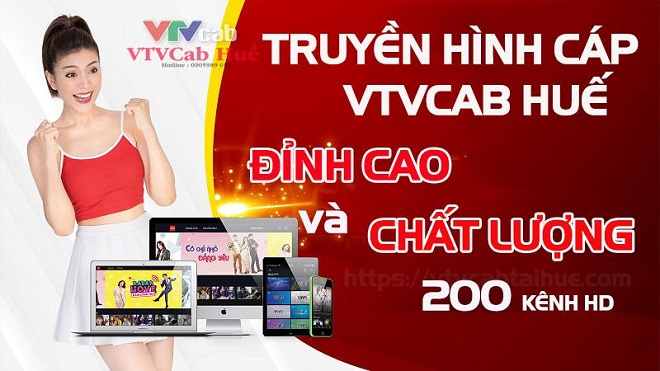 Truyền hình VTVcab Huế lên đến gần 200 kênh.