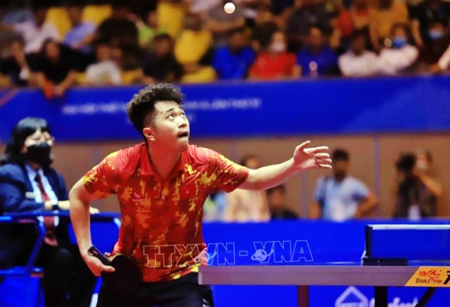 Bóng bàn Việt Nam đặt mục tiêu giành được từ 1 - 2 HCV tại SEA Games 32. Ảnh: TTXVN