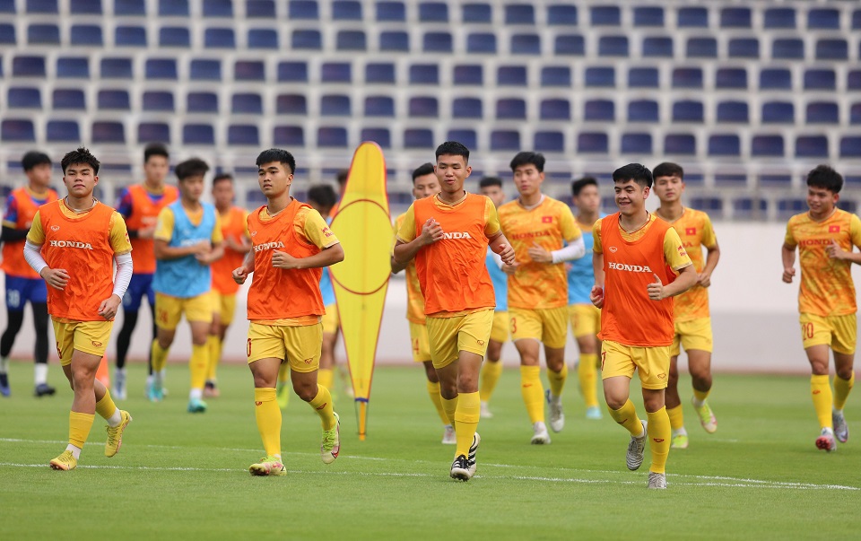 Đội tuyển U22 Việt Nam đã kết thúc quá trình chuẩn bị, sẵn sàng tham dự SEA Games 32. Ảnh: VFF