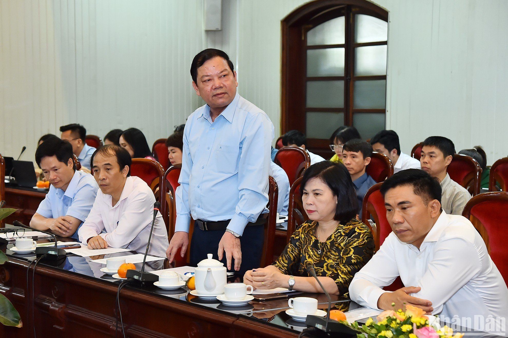 PGS,TS Trần Minh Trưởng phát biểu tại tọa đàm. (Ảnh: THỦY NGUYÊN)