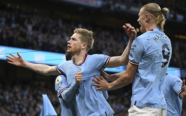 Man City nắm quyền tự quyết đến ngôi vương. (Nguồn: Getty Images)