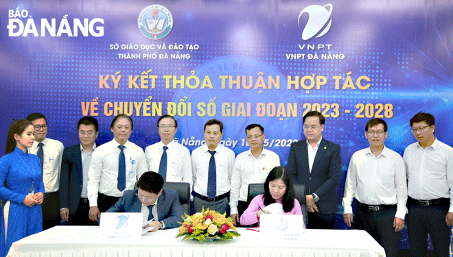 Sở Giáo dục và Đào tạo và VNPT Đà Nẵng: Ký kết thỏa thuận hợp tác về chuyển đổi số giai đoạn 2023-2028