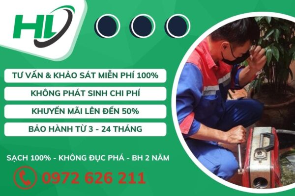 Dịch vụ thông tắc cống chuyên nghiệp của Công ty Hoàng Long