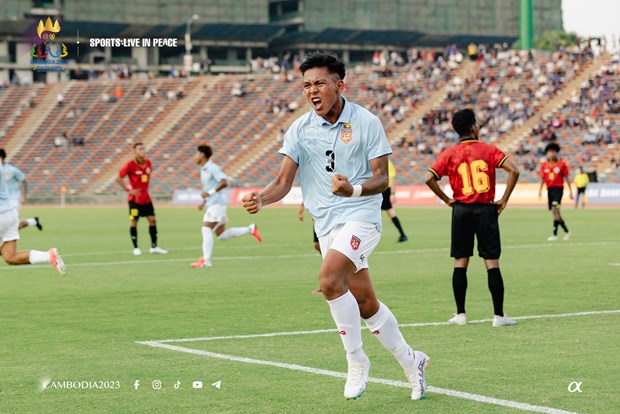 U22 Myanmar thắng trận ra quân tại SEA Games 32. (Nguồn: Cambodia2023)