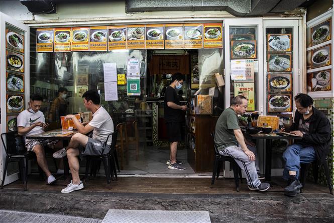 Một nhà hàng ở Hong Kong, Trung Quốc. Ảnh: AFP/TTXVN