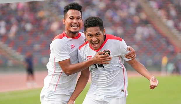 U22 Indonesia là đội đầu tiên vào bán kết. (Nguồn: Cambodia2023)