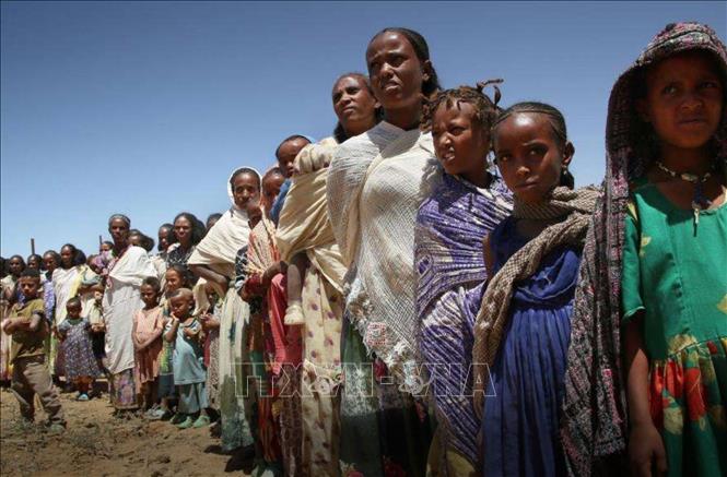 Người tị nạn Ethiopia sơ tán tránh xung đột. Ảnh: MSF/TTXVN