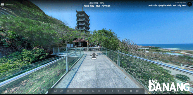 Applying science, technology and software in museum activities brings practical effects, promoting cultural and heritage values to the public. Here is the interface of “Digital Heritage Map” of the Museum of Da Nang. Photo: V.H