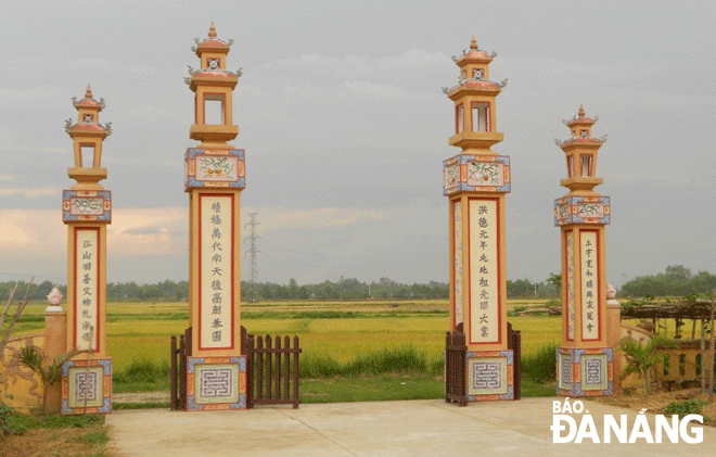 The newly-built entry point to The Bo Ban Communal House. Photo: G.H