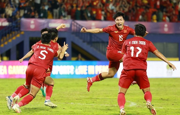 U23 Việt Nam có cơ hội tiến sâu tại giải U23 Đông Nam Á 2023. (Ảnh: Hải An/Vietnam+)