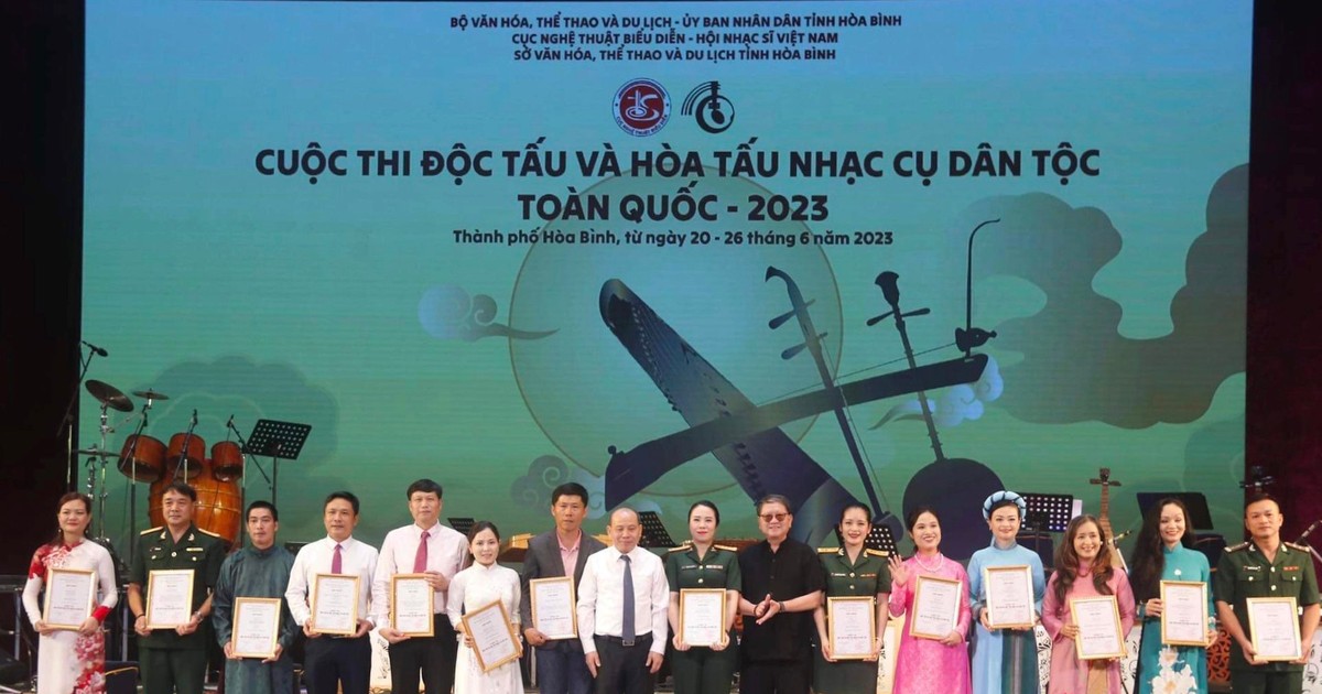 Cuộc thi độc tấu và hòa tấu nhạc cụ dân tộc toàn quốc 2023: Đà Nẵng đoạt 1 giải Nhất, 1 giải Nhì