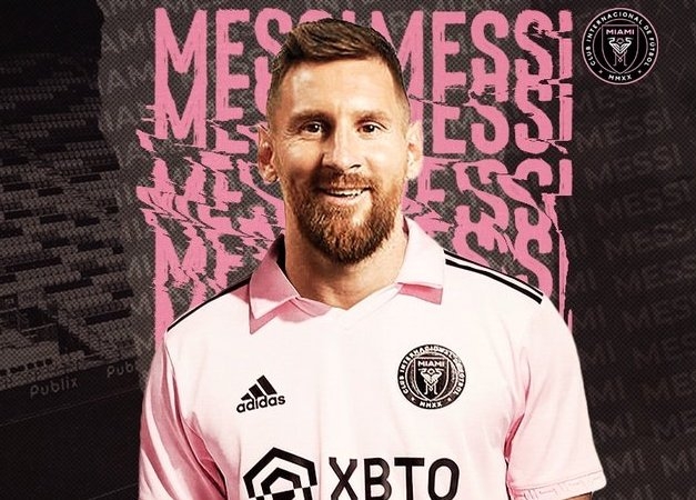 CLB Inter Miami công bố ra mắt cầu thủ Messi. Ảnh: Inter Miami