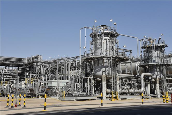 Cơ sở lọc dầu của Tập đoàn dầu mỏ Saudi Arabia Aramco ở Dammam. Ảnh: THX/TTXVN