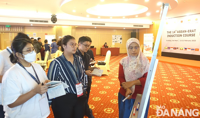 A group of delegates participated in the 14th training course on ASEAN-Emergency Response and. Assessment Team (ASEAN-ERAT) taking place in Da Nang in February 2023. Photo: HOANG HIEP